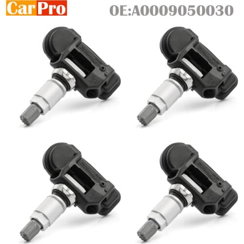 4 Pieces Tire Pressure Sensor TPMS 0009050030 670002790 A0009050030 for Mercedes-Benz A-Class W176 B-Class W246 2011-2019 433MHz