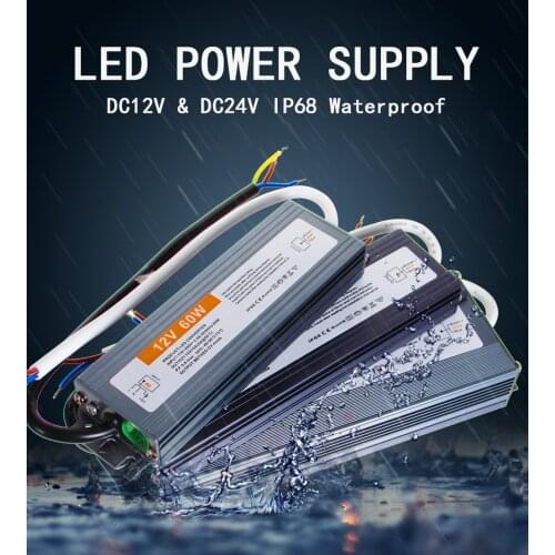 AC DC 12V 24V Switching Power Supply 12 24 V Volt IP67 Outdoor Waterproof AC-DC Transformers 220V TO 12V 24V Power Supply SMPS