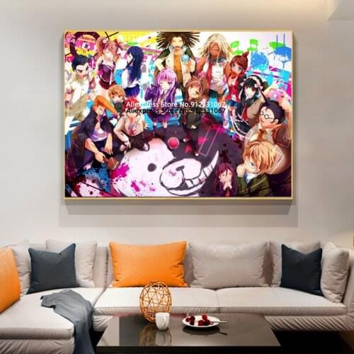 Danganronpa Anime Comics Posters Wall Art HD Print Canvas Painting KidS Bedroom Prints for Living Room Corridor Home Decor