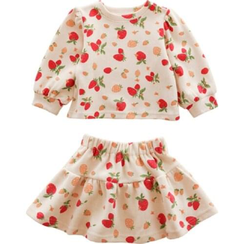 Girls' suit cartoon hoody and skirt autumn new childrens wear boutique kids clothing kids clothes girls