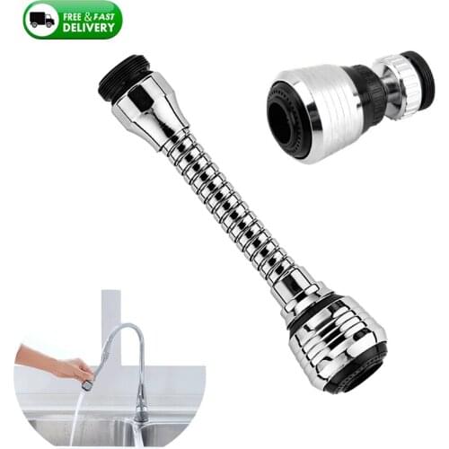 Kitchen Gadgets 2 Modes 360 Rotatable Bubbler High Pressure Faucet Extender Water Saving Bathroom Kitchen Accessories Supplies
