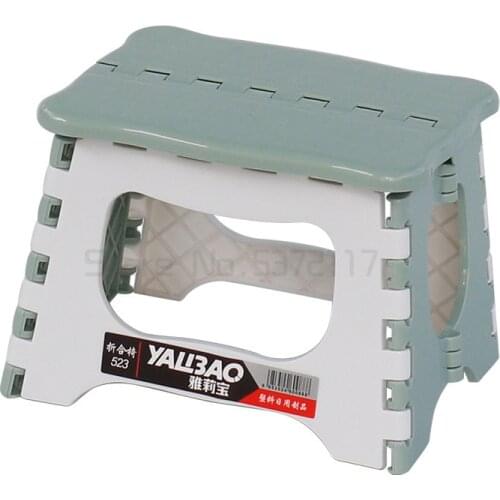 Cartoon plastic folding chair household bathroom Folding Stool Footstool storage stool folding stool