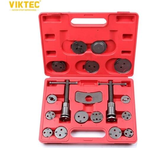 Viktec 18Pcs Brake Piston Compressor Tool Kit For Auto Garage Repair Tool Auto Disc Brake Caliper Wind Back Holder Tool
