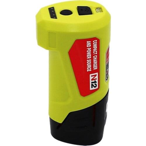 Retail N12 Battery Charger Converter for 48-59-1201 M12 12V 10.8V Lithium Battery USB Adapter Phone Power Supply