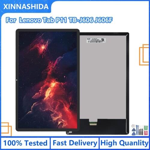 LCD For Lenovo Tab P11 TB-J606 J606F 11 inch Tested Touch Screen Digitizer Panel Glass Sensor Free Shipping P11