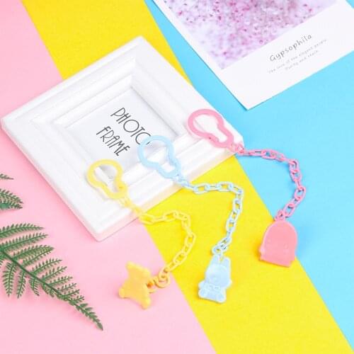 1 Pcs Pacifier Chain Infant baby toddler Baby Teething Strap fake nipple nipple nipple clip chain holder strap Chew Toy Gifts