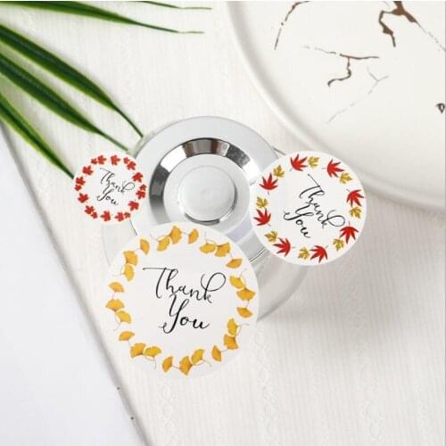 120pcs/lot round flower thank you student stationery baking scrapbook business sealing sticker