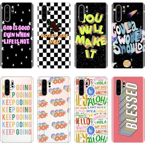Quotes Star Space Phone Case Silicone For Huawei P30 Lite Pro P Smart Z Soft Back Cover For Huawei P20 Lite P Smart Plus 2019