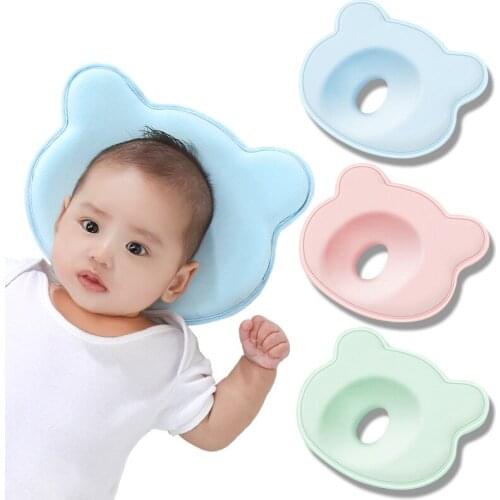 Baby Head Shaping Pillow Anti-eccentric Latex Pillow Memory Foam Cotton Removable And Washable Newborn Head Protector Toddler