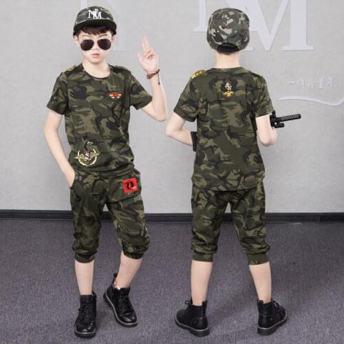 Kid Sport Suits Teenage Summer Boys Clothes Set Short Sleeve T Shirt & Pants Casual 4 5 6 7 8 9 10 12 14 Years Child Boy Clothes