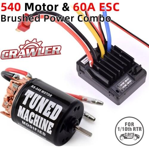 AUSTAR D60A Brushed ESC 60A 2-3S LiPo Electric Speed Controller for 1/10th RC Touring Cars Buggies Off-road Trucks Rock Crawlers