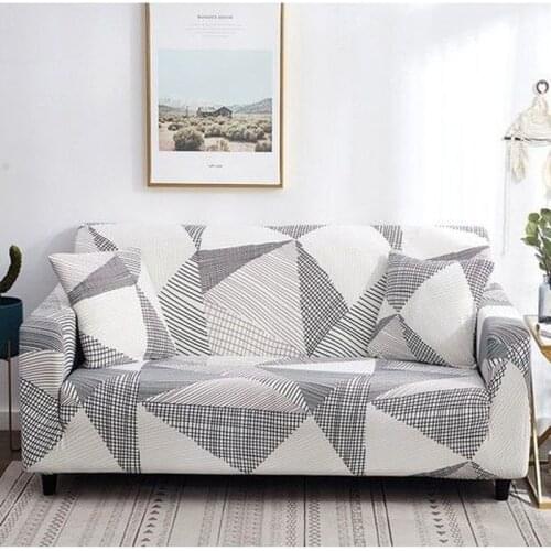 Plaid elastic sofa cover, leather sofa cover dust cover, for home decoration 1/2/3/4 seats