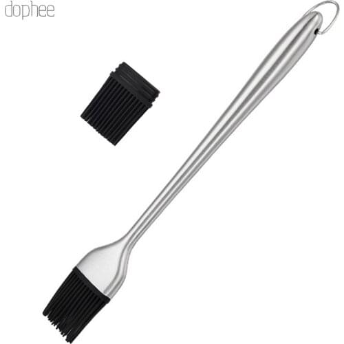 Dophee Kitchen Oil Brush + Brush head Baking Bread Cook Brushes Pastry Brush Grill Heat Resistant Oil Pastry BBQ Tool