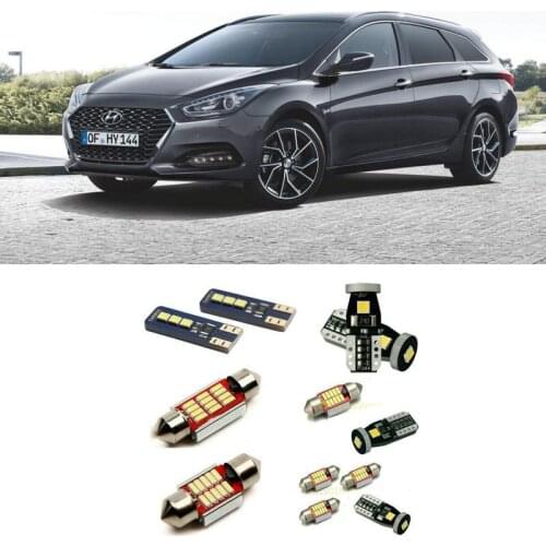 Interior led Car lights For Hyundai i40 2019 bulbs for cars dome map door trunk glove box License Plate Light 11pc