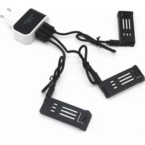 3.7V 800mah Lipo Battery For JY019 E58 S168 RC Quadcopter Drone Spare Parts 3.7v Rechargeable Battery 721855 +3.7v Charger set