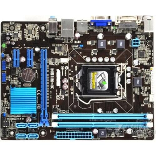 Original ASUS H61M-K motherboard for intel LGA 1155 DDR3 USB2.0 16GB DVI VGA H61 useddesktop motherboard boards