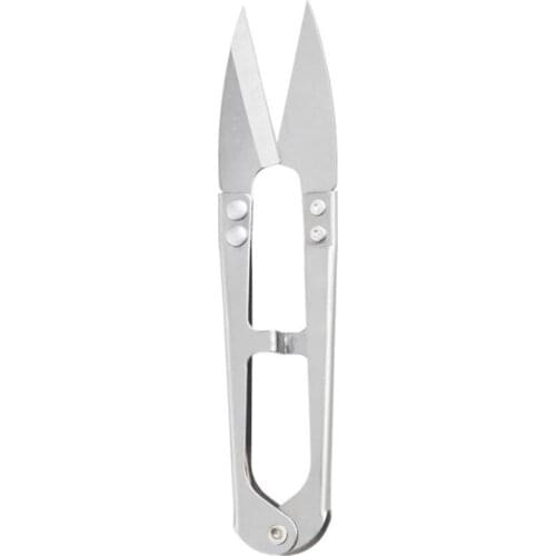 Mini Cross Stitch Scissors Nippers U Shaped Spring Yarn Scissors Tailor Scissors Stainless Steel Trimming Sewing Shears Nipper
