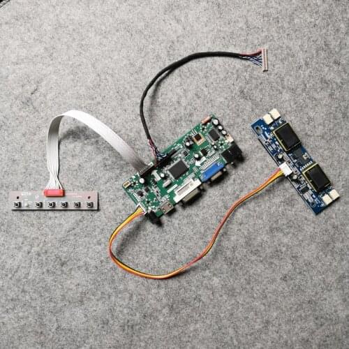MNT68676 LCD monitor drive board Fit LQ170K1LW01/LQ170K1LW02/LQ170K1LW11 matrix 4-CCFL VGA+DVI 1280*768 LVDS 20-Pin DIY kit