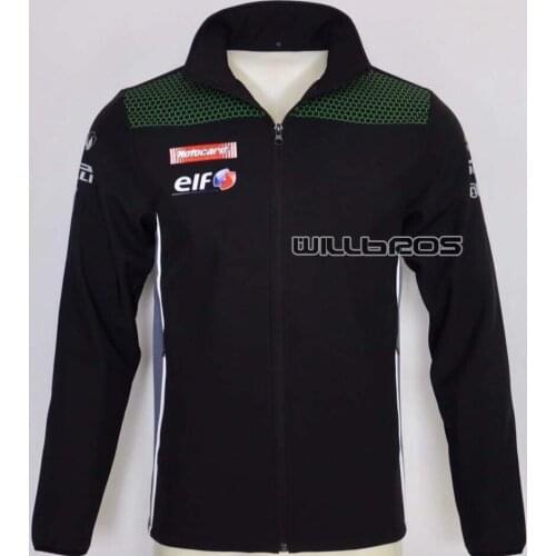 Motorbike MTB BMX Bike Riding Full Zip Fleece Classic Hoodie For Kawasaki Mens Street Moto Sweatshirt Mens Sweater