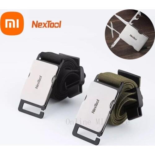 Xiaomi Nextool Multifunction Belt Kit Outdoor Waistband Tactical Belt Camping Hiking Knife Scissors Opener Screwdriver Tool