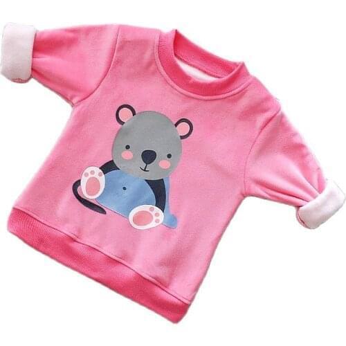 New Boutique Toddler Girl Winter Clothes 2021 High Quality Sweatshirt Boys and Girls Long Sleeve Kids Hoodies Cartoon Pattern