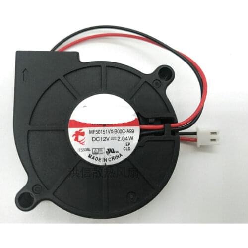 New Original MF50151VX-B00C-A99 DC12V 2.04W 50x15MM 2Lines Cooling fan Blower