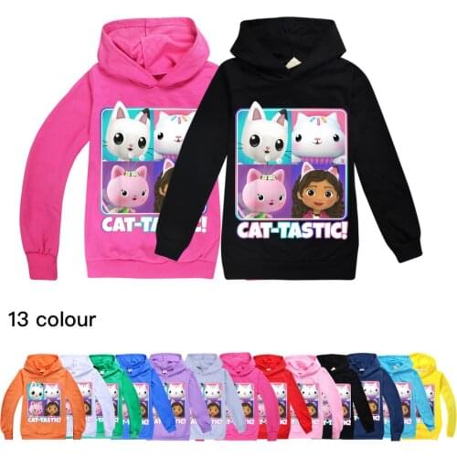 CAT-TASIC Fall Clothes Trendy Fashion Childrens Clothing Boys Hooded Tops Sweatshirts 3D Cartoon Kids Hoodies for Teen Girls