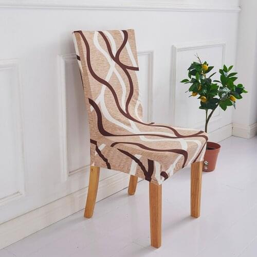 Printed fabric chair cover restaurant hotel chair cover Banquet Chair Cover spandex elastic chair cover