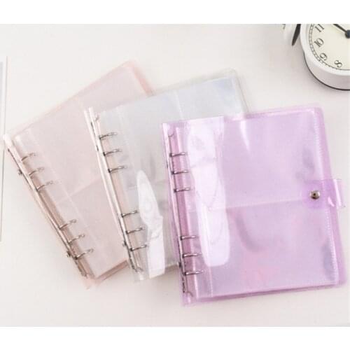 25 Sheets PVC Portable 3/5 Inch Mini Cards Album Jelly Color Album For 6.5 x 8.9cm/8.5*11cm Board Card Sleeve Holder