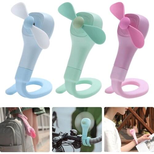 Portable Hanging Winding Clip Fan Mute Handheld Fan Portable Clip Wrist Fan Mini Fan for Baby Stroller Camp Car