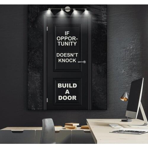 Inspirational quotes art posters and prints canvas painting decorative wall art pictures office home decoration