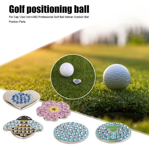Durable Golf Ball Marker Classic Delicate Professional Golf Ball Marker Iron+ABS Outdoor Golf Marker Ball Position Parts