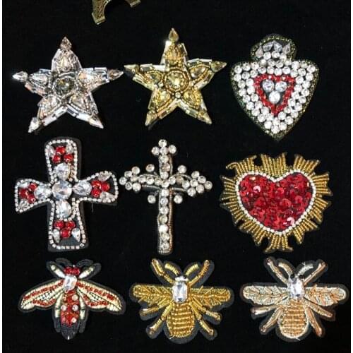 Manual nail bead patch crucify drill color panda patch clothing DIY accessories decorative patch decals