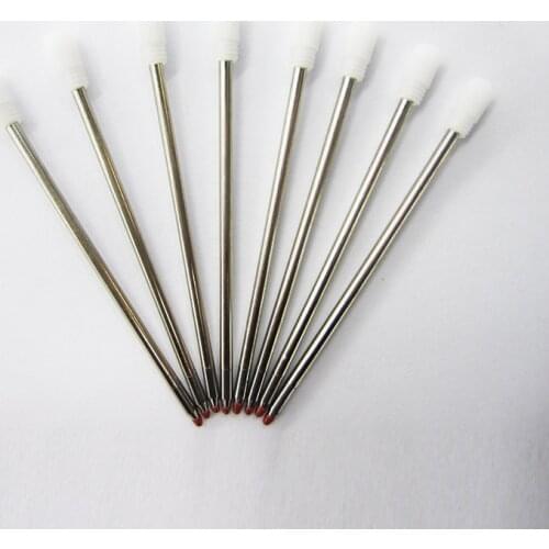 10Pcs 7cm Metal Crystal Pen Refill Cute Crystal Diamond Ballpoint Pen Refill For School Writing High Quality Kid Gift Stationery