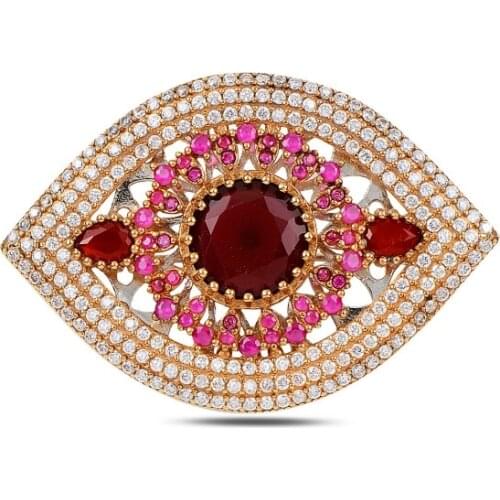 Silverlina Silver Zircon Stone Authentic Brooch