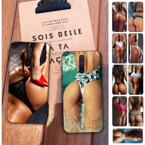 TOPLBPCS Sexy ass Underwear Bikini Woman girl Phone Case for Redmi 5 6 7 8 9 A 5plus K20 4X S2 GO 6 K30 pro