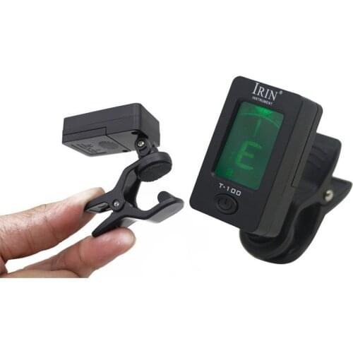 IRIN T-100 Portable Guitar Tuner Color Screen Digital Tuner Clip On Design for Chromatic Guitar Bass Ukulele Violin