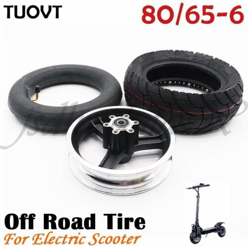 TOUVT 80/65-6 Tire Inner Tube Outer Tyre wheel hub for Electric Scooter 10 Inch 10x3.0 Upgrade Pneumatic Tire Replacement Parts