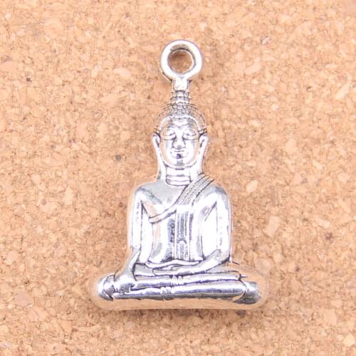 4pcs Charms meditate buddha 35x23mm Antique Pendants,Vintage Tibetan Silver Jewelry,DIY for bracelet necklace