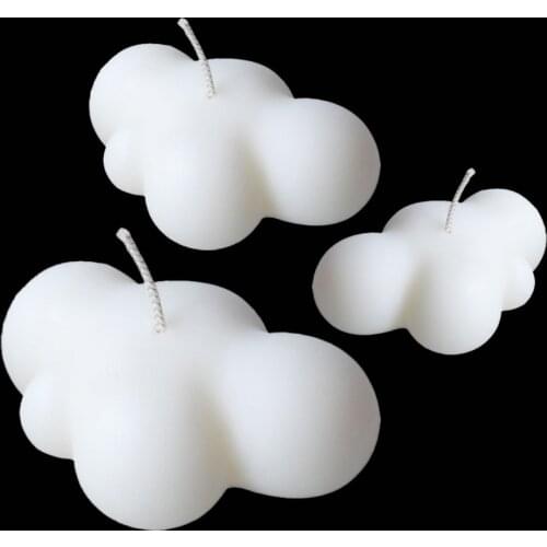 3 Pcs/set Clouds Shape Candle Mold Silicone Molds Soap Making Mold Handcraft Ornaments Making Tool DIY Soap Mold Moule Bougie