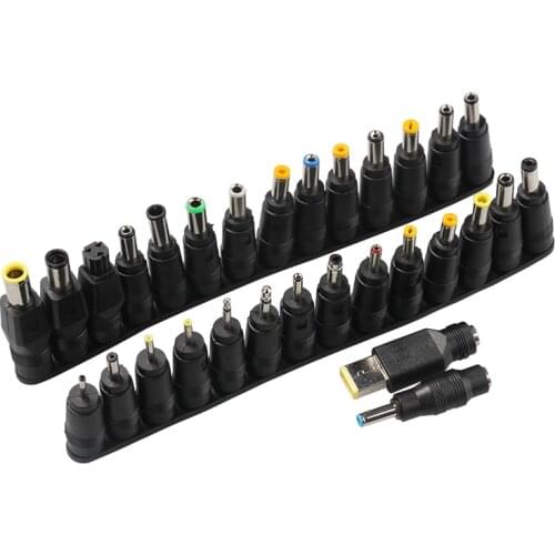30Pcs Universal Laptop DC Power Supply Adapter Connector Plug DC Jack Charger Connectors Laptop Power Adapter set