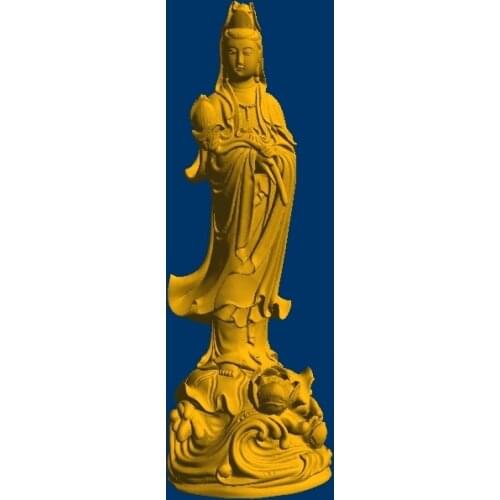 3D model relief STL models file format GWater Lily Goddess 21