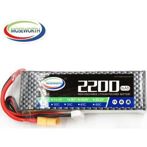 4S 14.8V 2200mAh 60C RC MOSWORTH For Drone Quadcopter Airplane Helicopter Car Boat Model Toys Batteries Lipo Lithium Battery