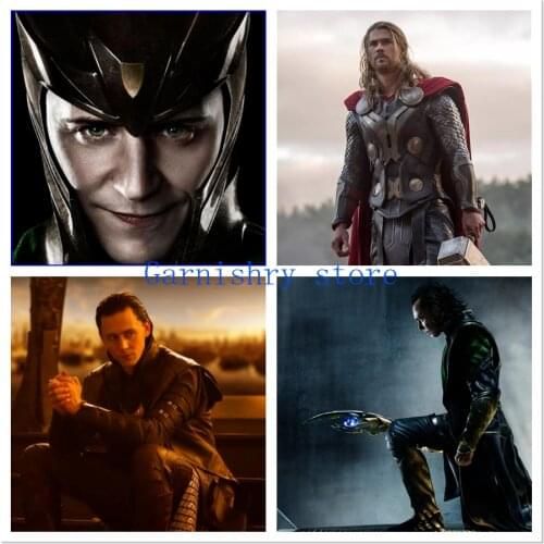 DIY 5D Diamond Painting Disney Cross Stitch Kits Diamond Embroidery Full Drill Mosaic Marvel Loki Home Decor