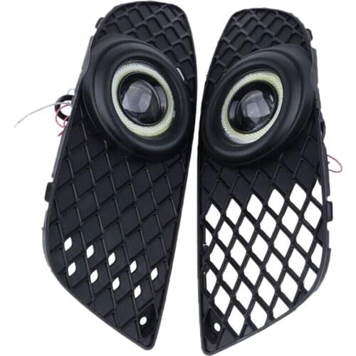 Car Grille Fog Light LED Lamp Angle Eye Cable Wiring for Mitsubishi Lancer 2008-2012