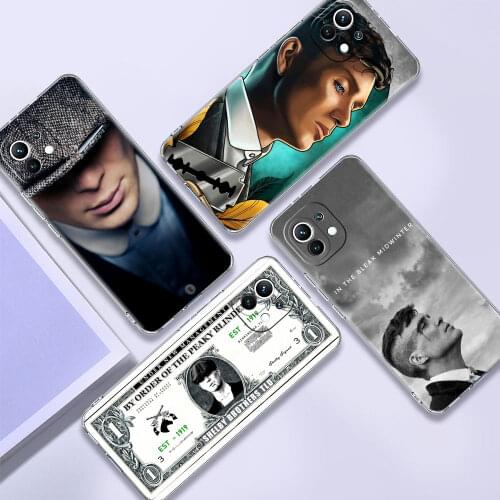 Clear Cover For Xiaomi Redmi Note 10 9 Pro 9S 7 9C 8 2021 8T 9A 7A 6A Shockproof Soft Silicone Phone Case Peaky Blinders Shelby