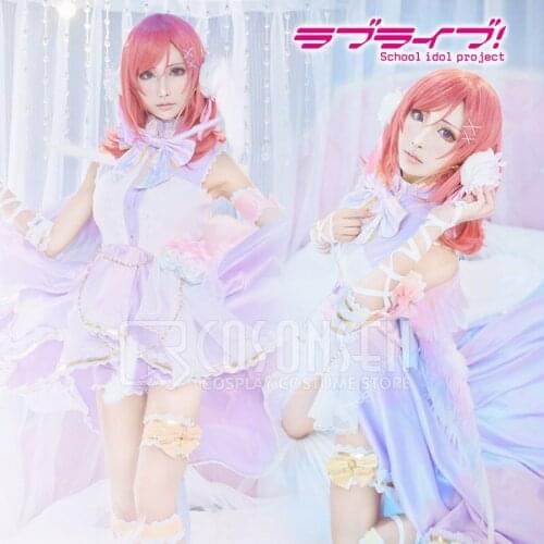 COSPLAYONSEN Love Live! White Valentines Day Awakening Dress Maki Nishikino Cosplay Costume