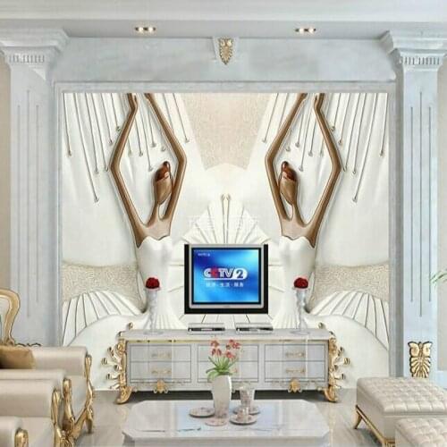 Photo wallpaper Fashionable modern ballet beauty mural Living room TV decoration backdrop custom wallpaper