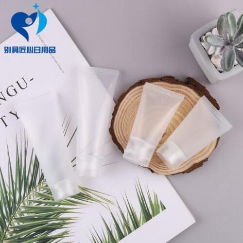 Hot! 1 pcs 20ml/30ml/50ml/100ml Empty Cosmetic Clear Plastic Square Tube With Flip Top Capempty Lip Gloss Tubes