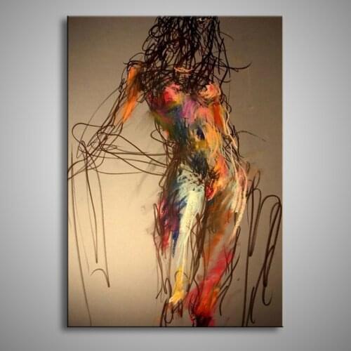 Handmade oil painting on canvas modern 100% Best Art violin and Lucy oil painting original directly from art UW-001